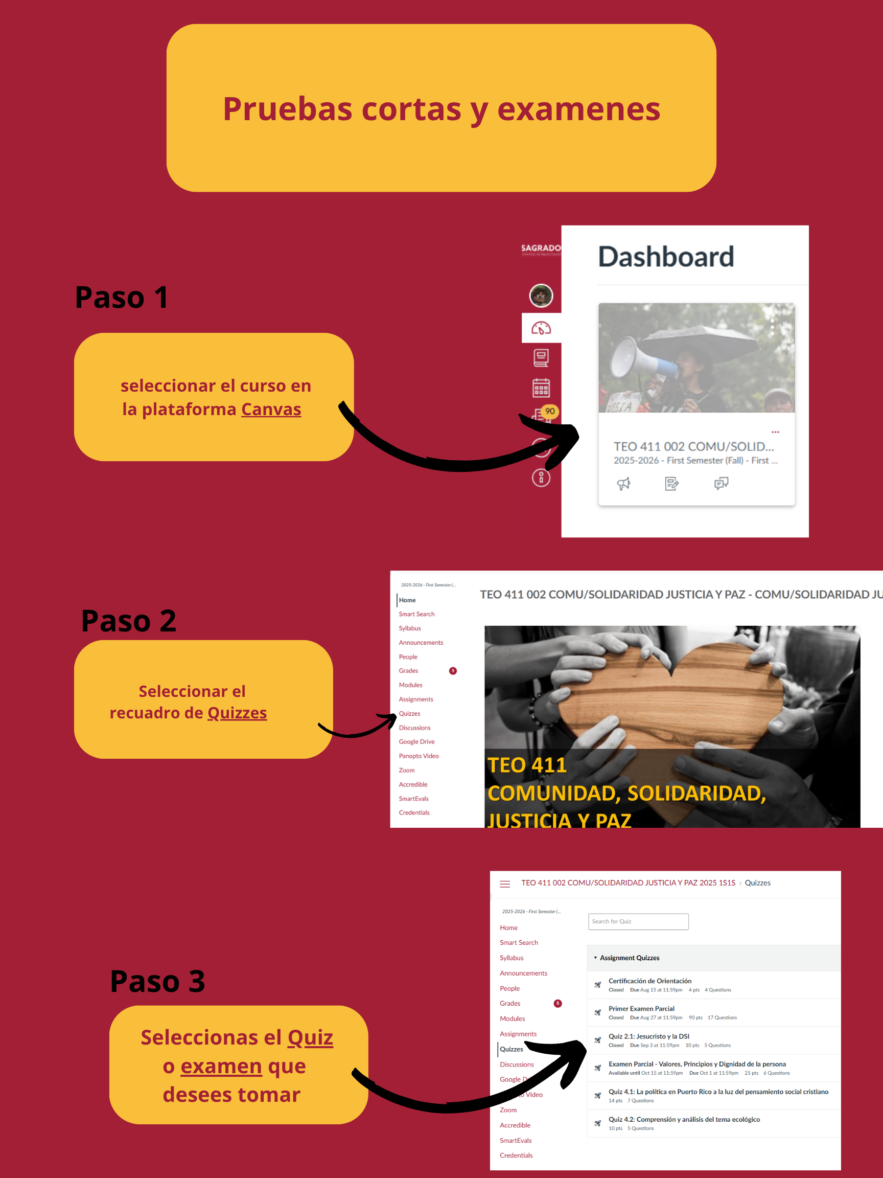 infografia pruebas cortas y examenes 