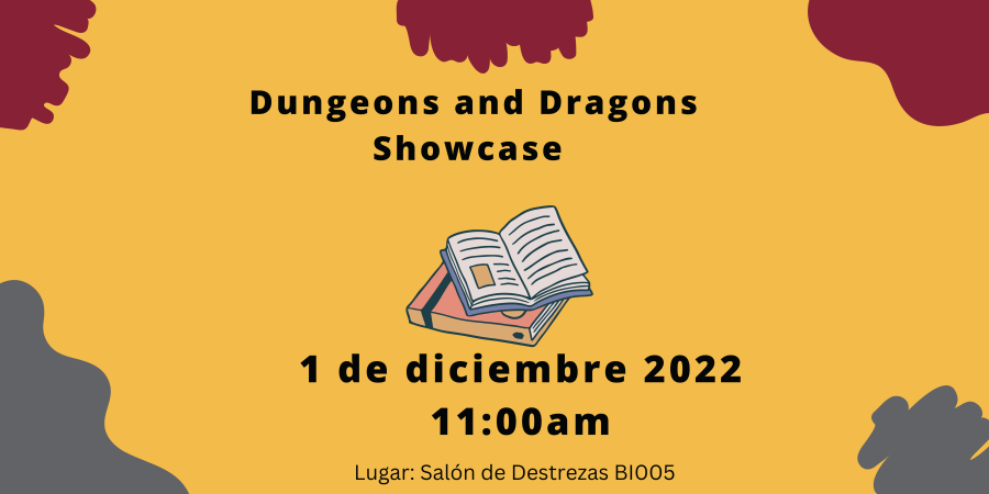 Dungeon and dragons showcase afiche promocional