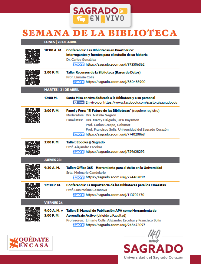 Semana de la Biblioteca 2020-Afiche