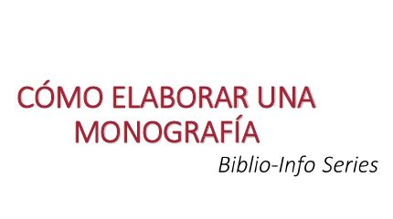 monografia