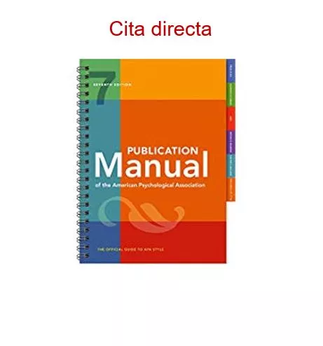 imagen portada manual APA-Cita directa