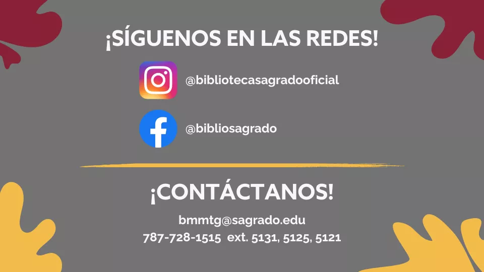 Promocion informacion de contacto biblioteca